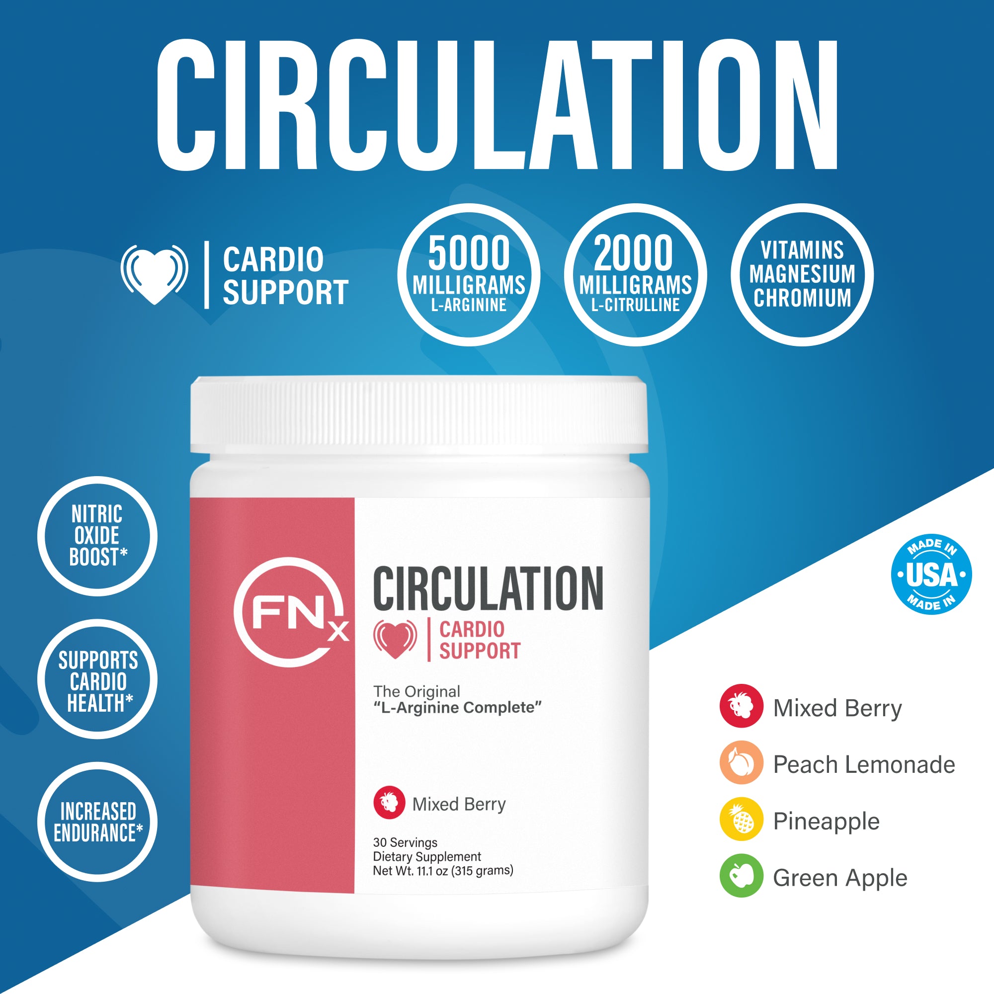 Circulation | L-Arginine Complete | Heart Health Supplement – Fenix ...